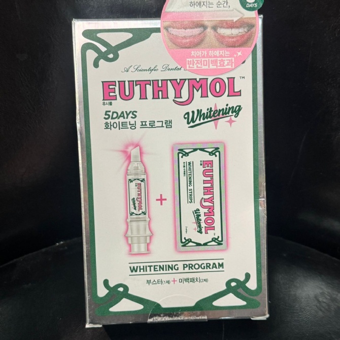 OLIVE YOUNG YY409 EUTHYMOL WHITENING STRIPS SPECIAL SET