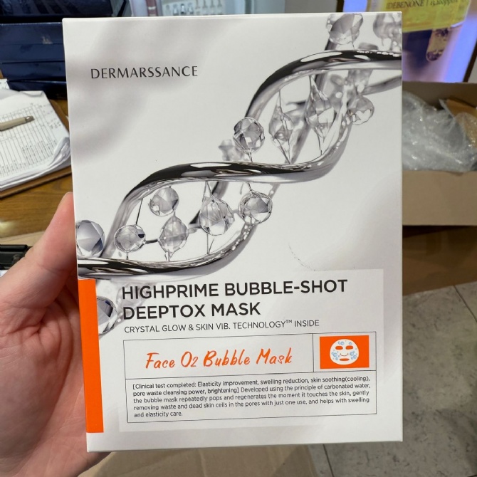 DERMARSSANCE DR504 HIGHPRIME BUBBLE SHOT DEEPTOX MASK 5EA